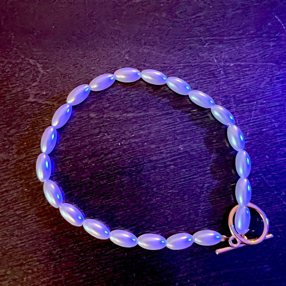Faux Pearl anklet